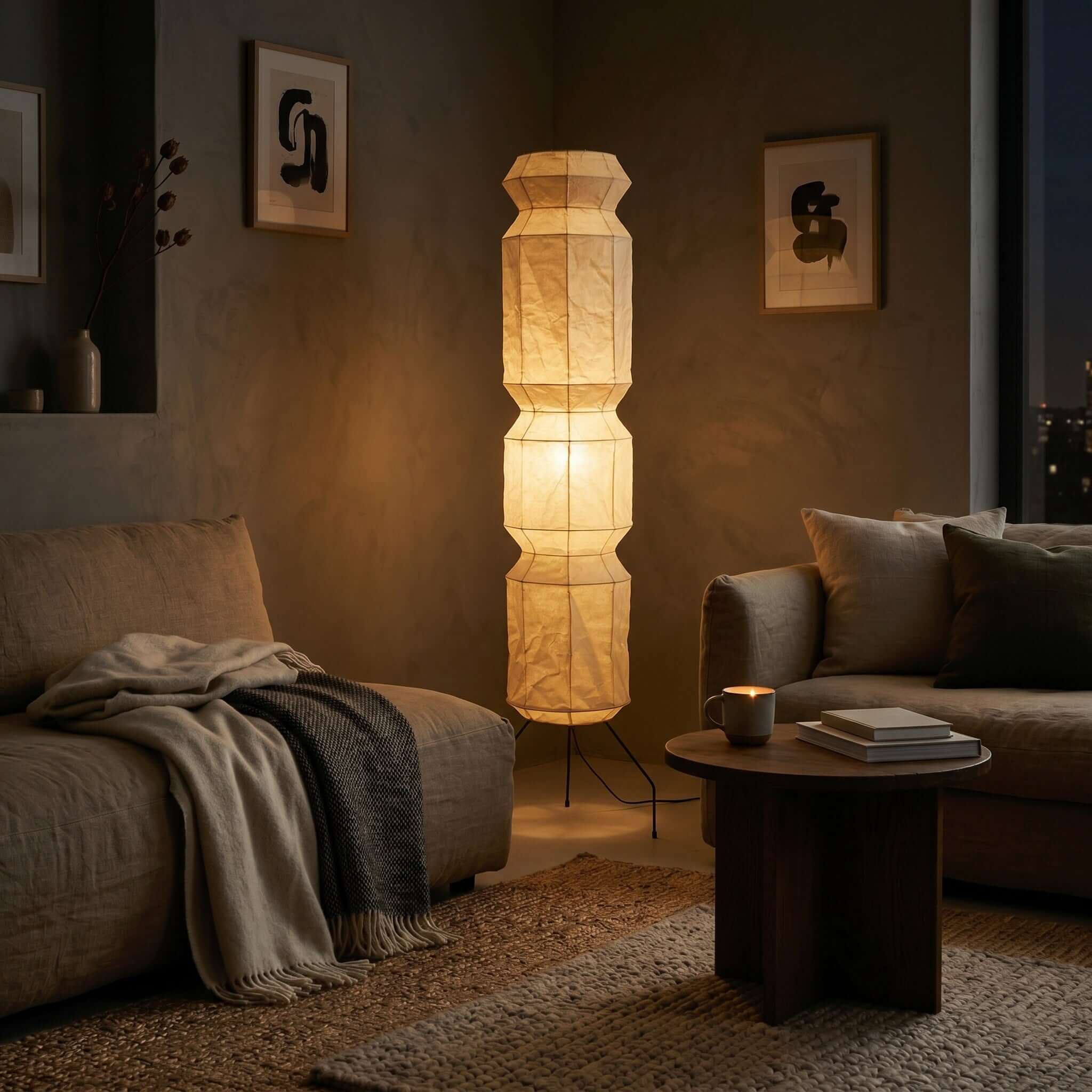 Akari UF4-L6 Floor Lamp | Modern Tall Minimalist Design – Vinlighting