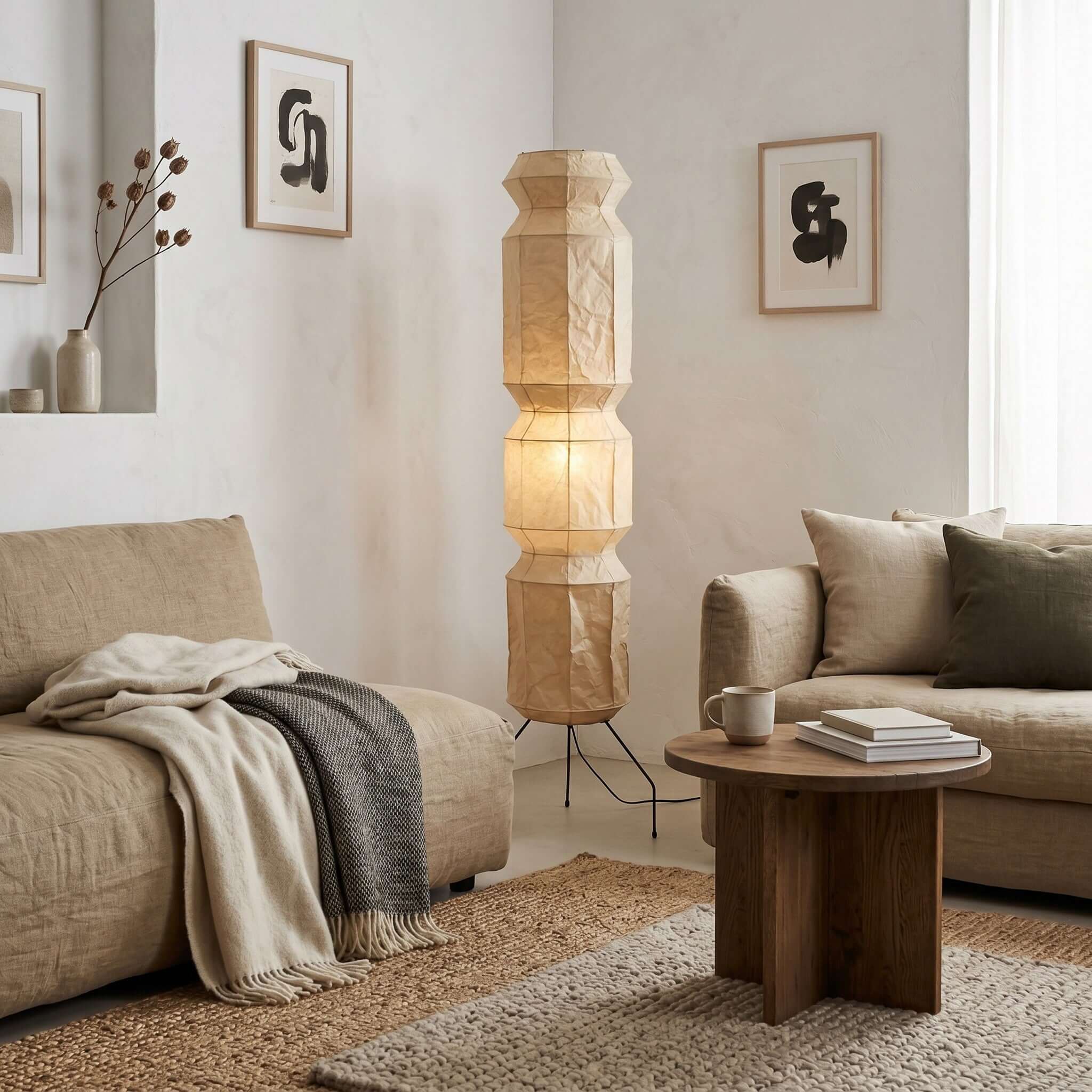 Akari UF4-L6 Floor Lamp | Modern Tall Minimalist Design – Vinlighting