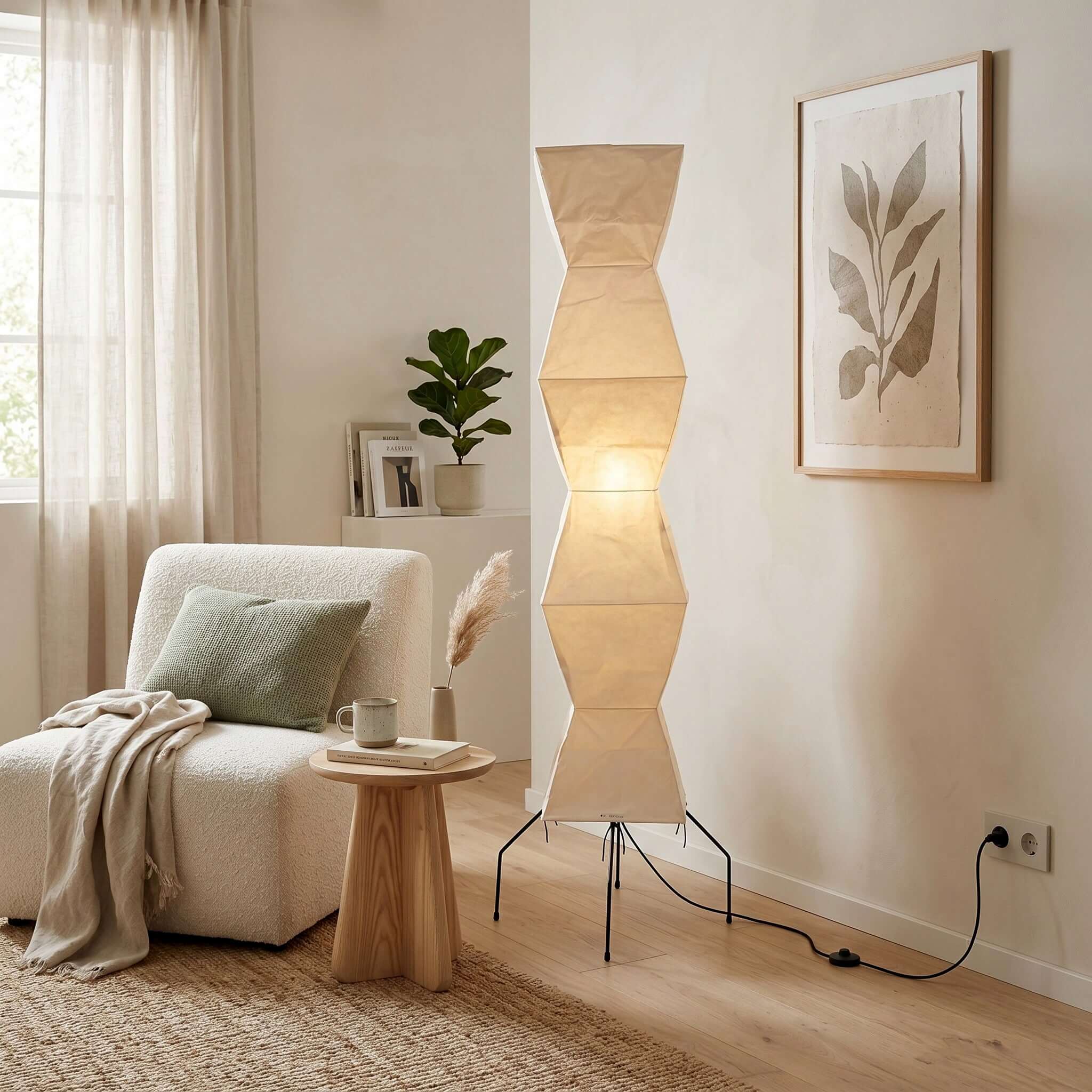 Akari UF4-L9 Floor Lamp | Modern Tall Bamboo Design – Vinlighting