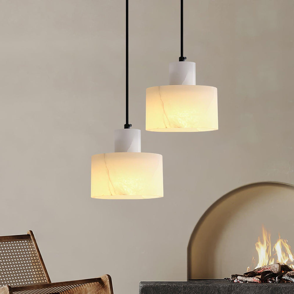 Alabaster Pendant Light Small Hanging Lamp for Bedside & Kitchen Sink | Vinlighting | Vinlighting