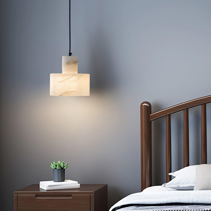 Alabaster Pendant Light Small Hanging Lamp for Bedside & Kitchen Sink | Vinlighting | Vinlighting