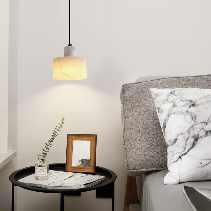 Alabaster Pendant Light Small Hanging Lamp for Bedside & Kitchen Sink | Vinlighting | Vinlighting