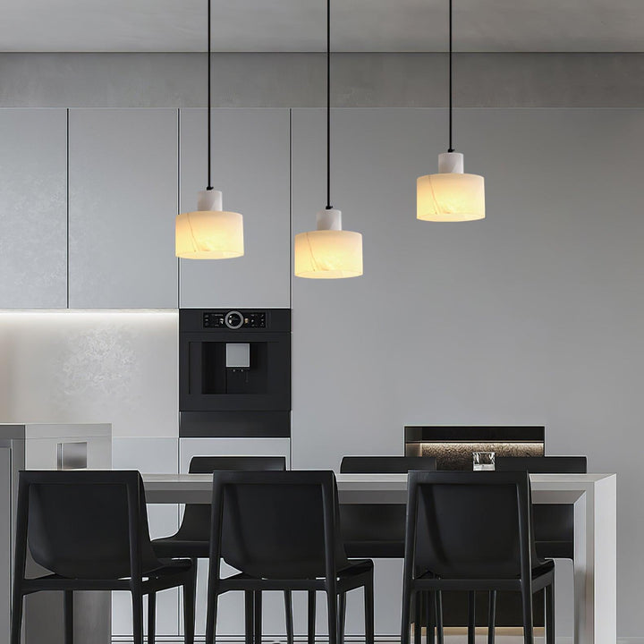 Alabaster Pendant Light Small Hanging Lamp for Bedside & Kitchen Sink | Vinlighting | Vinlighting