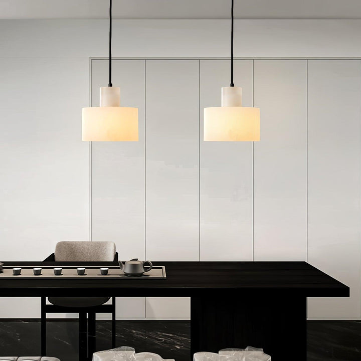 Alabaster Pendant Light Small Hanging Lamp for Bedside & Kitchen Sink | Vinlighting | Vinlighting