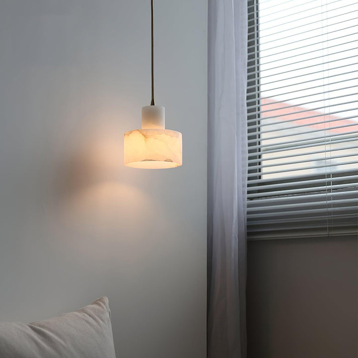 Alabaster Pendant Light Small Hanging Lamp for Bedside & Kitchen Sink | Vinlighting | Vinlighting