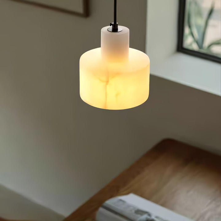 Alabaster Pendant Light Small Hanging Lamp for Bedside & Kitchen Sink | Vinlighting | Vinlighting
