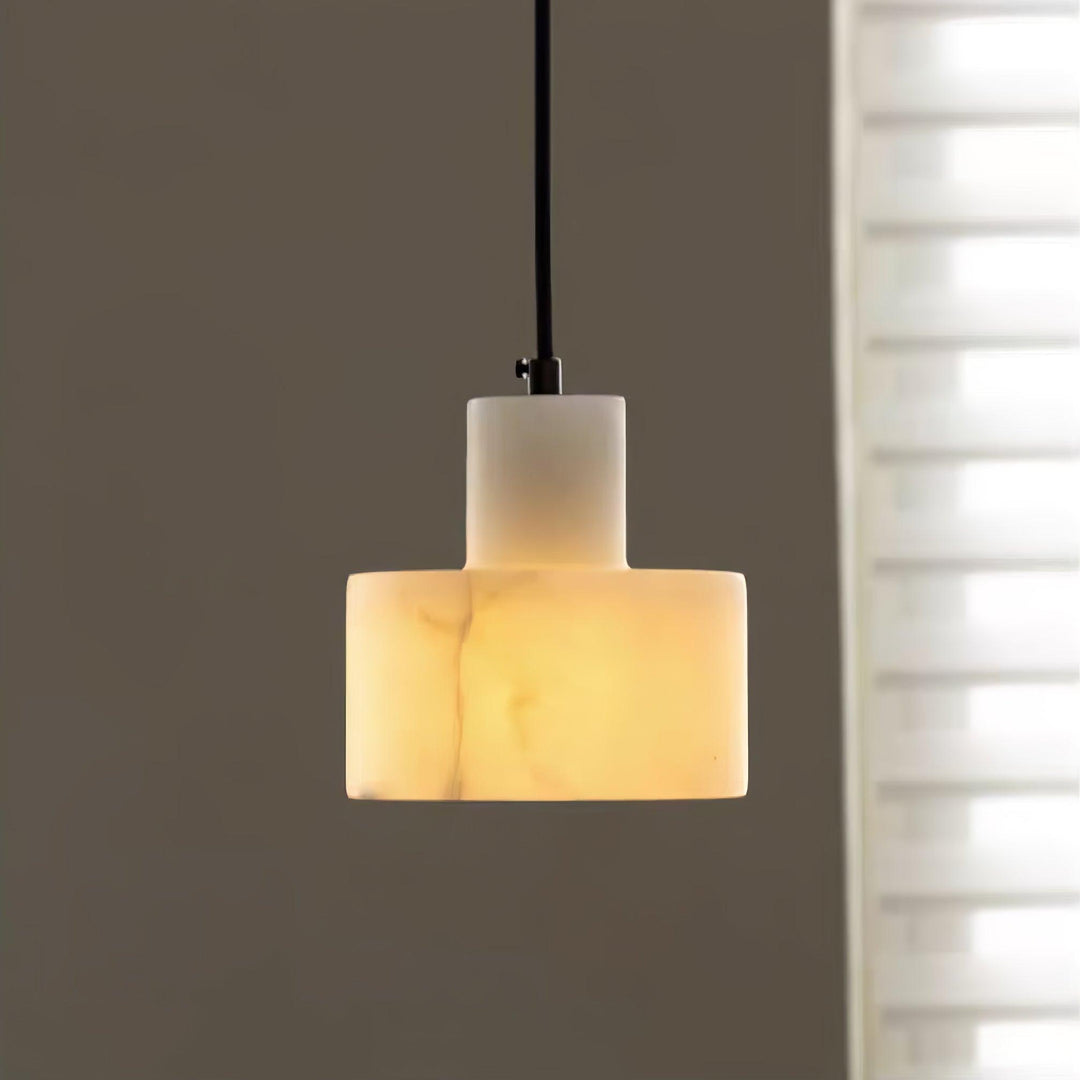 Alabaster Pendant Light Small Hanging Lamp for Bedside & Kitchen Sink | Vinlighting | Vinlighting