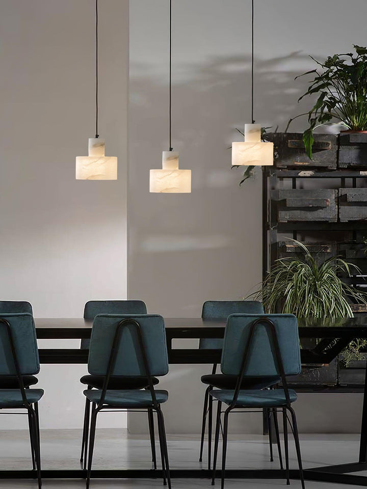 Alabaster Pendant Light Small Hanging Lamp for Bedside & Kitchen Sink | Vinlighting | Vinlighting
