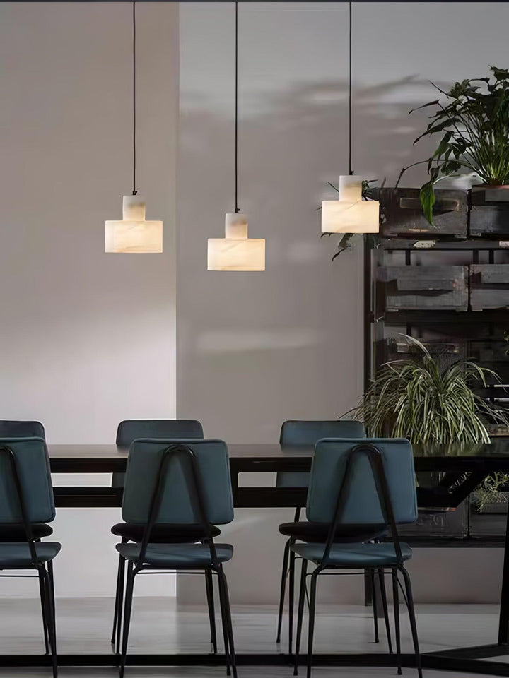 Alabaster Pendant Light Small Hanging Lamp for Bedside & Kitchen Sink | Vinlighting | Vinlighting