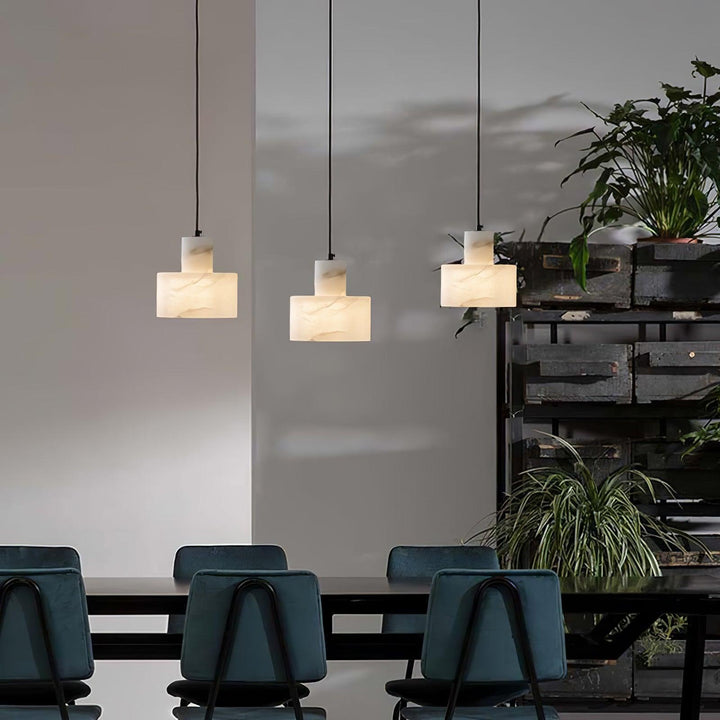 Alabaster Pendant Light Small Hanging Lamp for Bedside & Kitchen Sink | Vinlighting | Vinlighting