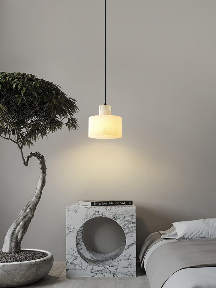 Alabaster Pendant Light Small Hanging Lamp for Bedside & Kitchen Sink | Vinlighting | Vinlighting