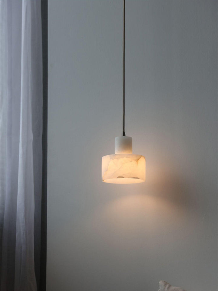 Alabaster Pendant Light Small Hanging Lamp for Bedside & Kitchen Sink | Vinlighting | Vinlighting