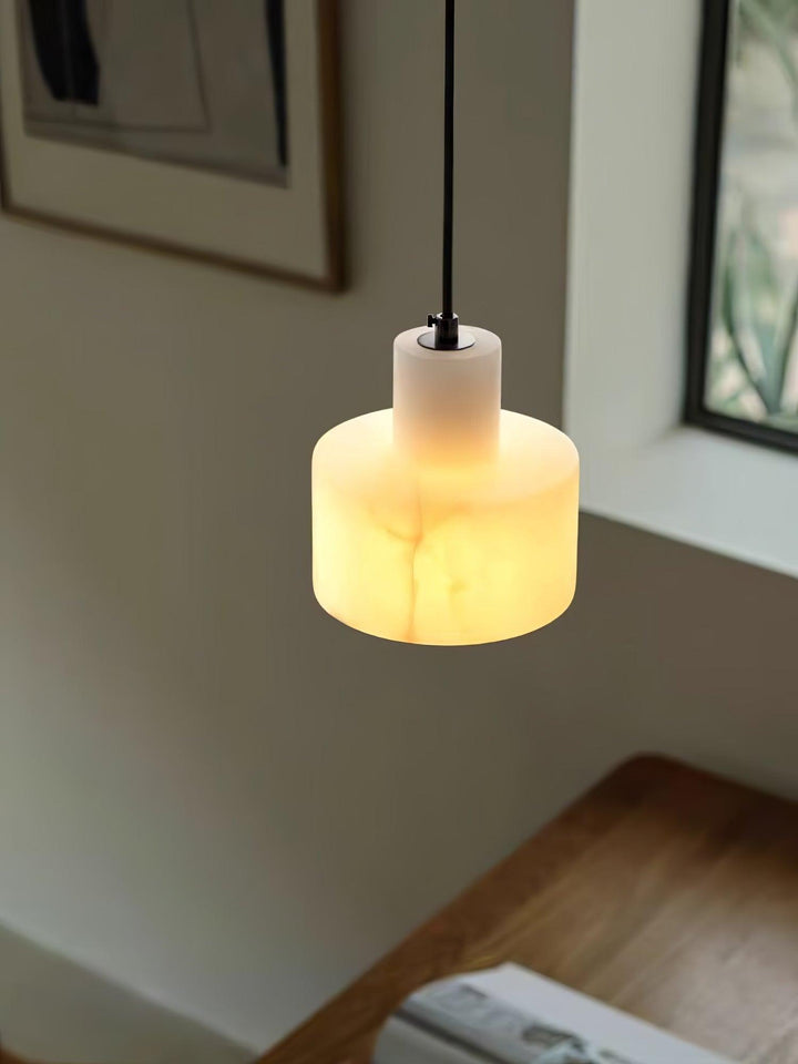 Alabaster Pendant Light Small Hanging Lamp for Bedside & Kitchen Sink | Vinlighting | Vinlighting