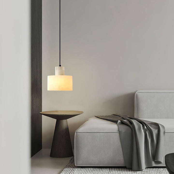 Alabaster Pendant Light Small Hanging Lamp for Bedside & Kitchen Sink | Vinlighting | Vinlighting
