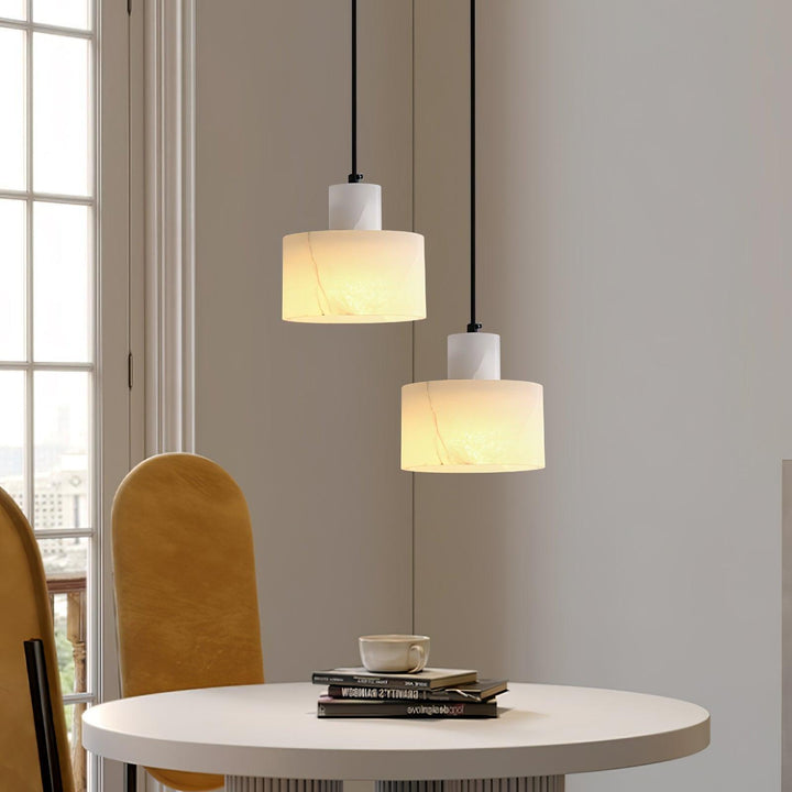 Alabaster Pendant Light Small Hanging Lamp for Bedside & Kitchen Sink | Vinlighting | Vinlighting