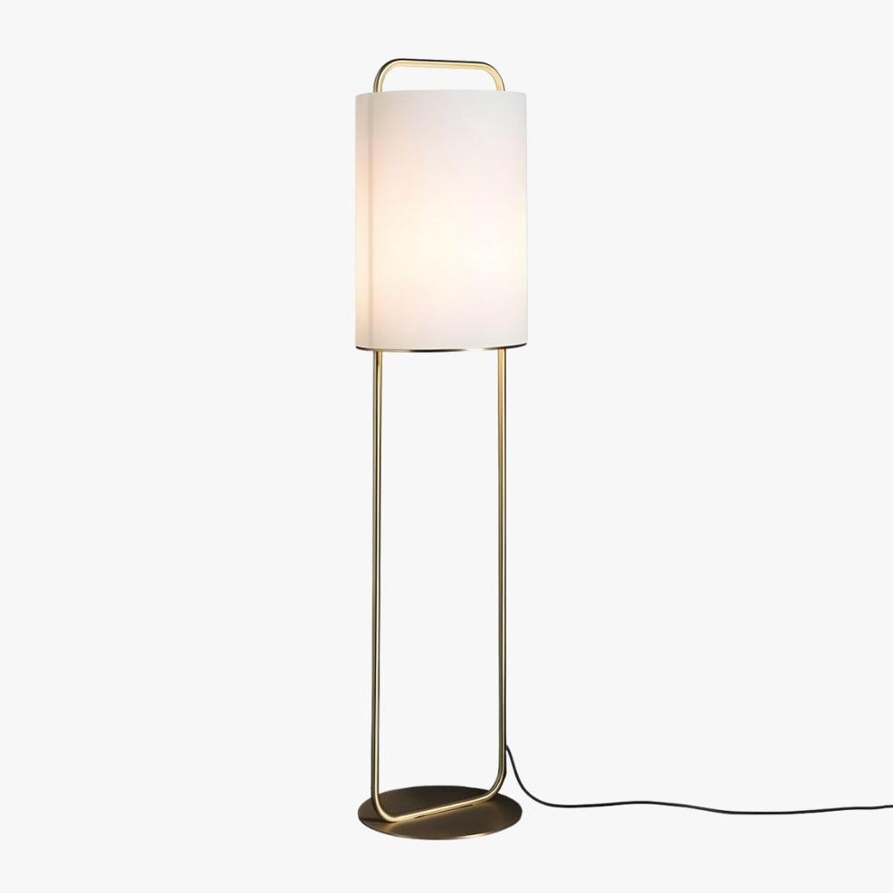 Alistair Floor Lamp | Elegant Gold & White Geometric Lighting | Vinlighting | Vinlighting