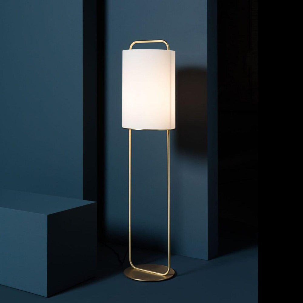 Alistair Floor Lamp | Elegant Gold & White Geometric Lighting | Vinlighting | Vinlighting