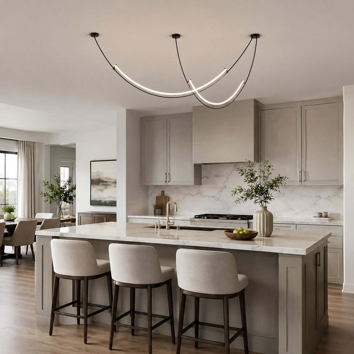 Alvera Linear Chandelier - Contemporary Acrylic Art Decor Light | Vinlighting