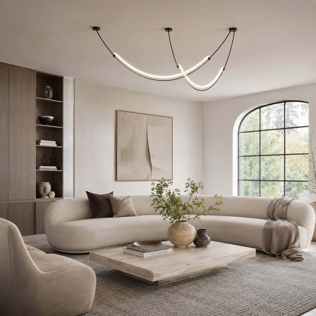 Alvera Linear Chandelier - Contemporary Acrylic Art Decor Light | Vinlighting