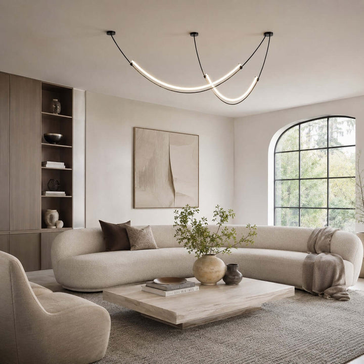 Alvera Linear Chandelier - Contemporary Acrylic Art Decor Light | Vinlighting