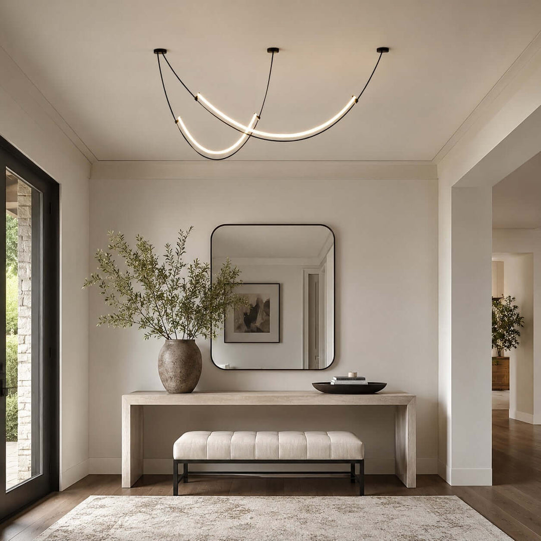 Alvera Linear Chandelier - Contemporary Acrylic Art Decor Light | Vinlighting