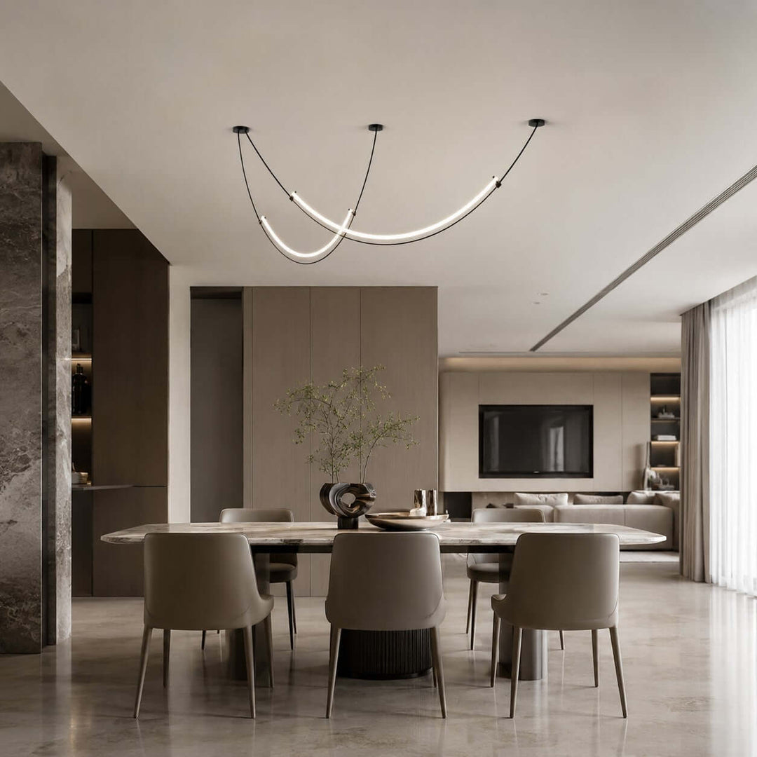 Alvera Linear Chandelier - Contemporary Acrylic Art Decor Light | Vinlighting