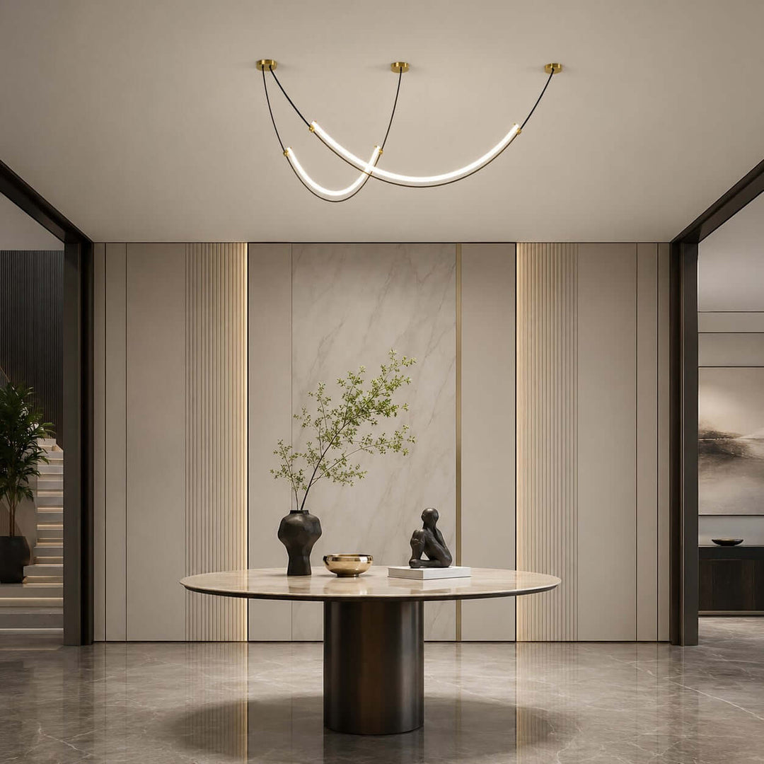 Alvera Linear Chandelier - Contemporary Acrylic Art Decor Light | Vinlighting