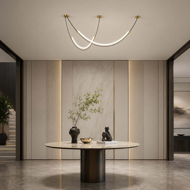 Alvera Linear Chandelier - Contemporary Acrylic Art Decor Light | Vinlighting