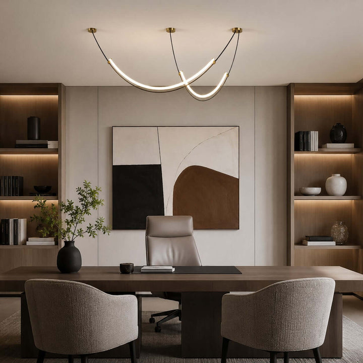 Alvera Linear Chandelier - Contemporary Acrylic Art Decor Light | Vinlighting