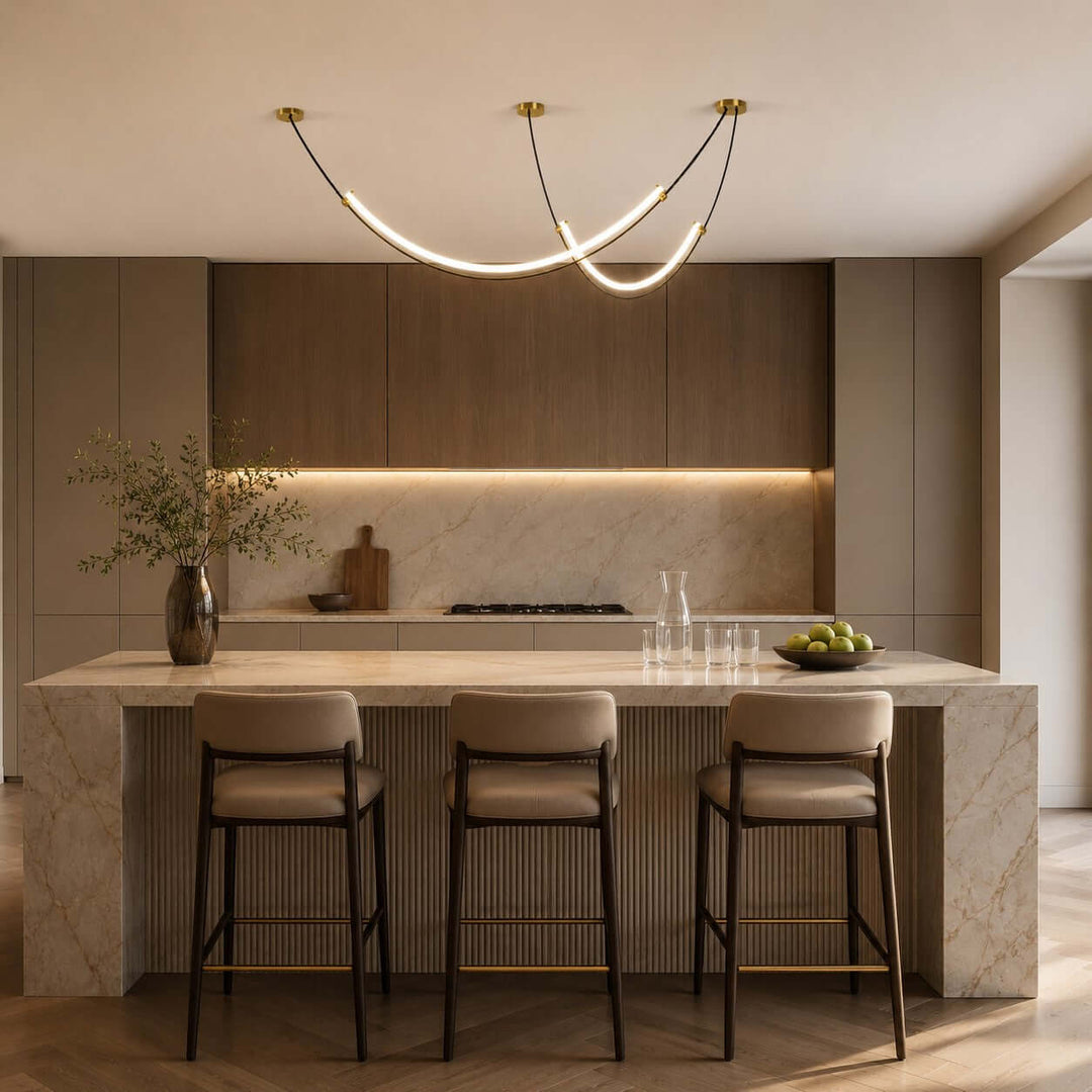 Alvera Linear Chandelier - Contemporary Acrylic Art Decor Light | Vinlighting