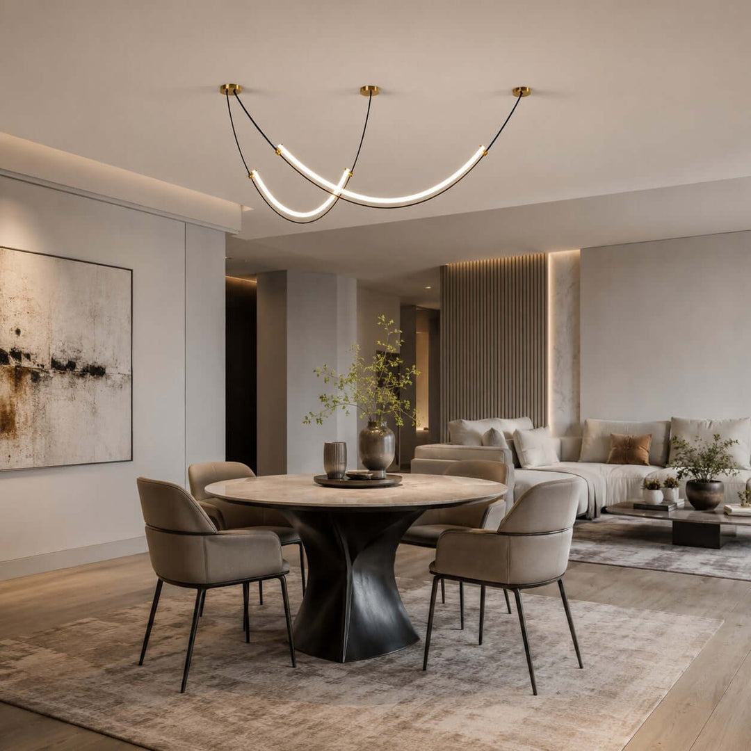 Alvera Linear Chandelier - Contemporary Acrylic Art Decor Light | Vinlighting