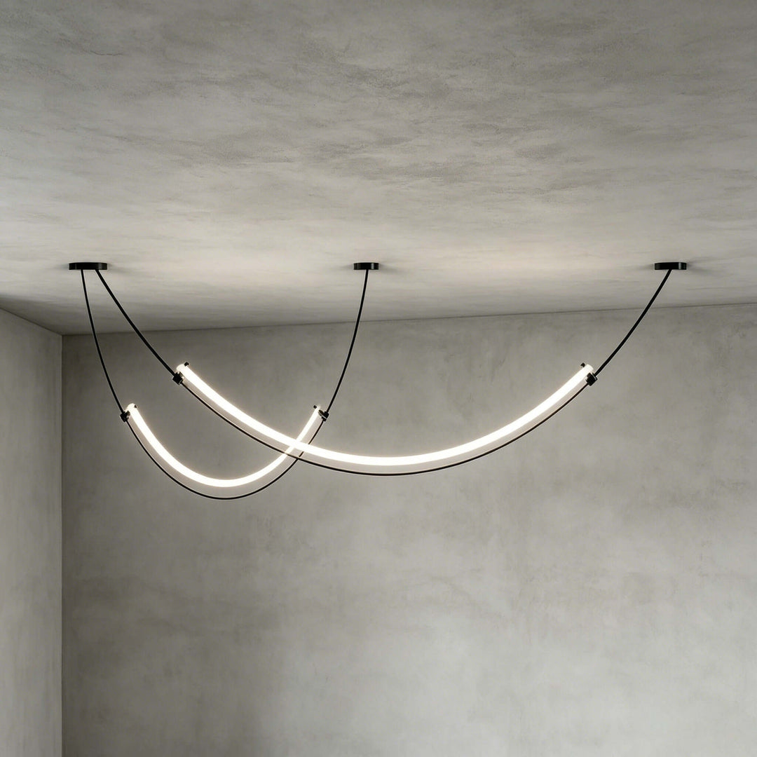 Alvera Linear Chandelier - Contemporary Acrylic Art Decor Light | Vinlighting