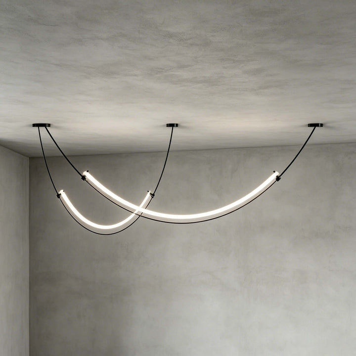 Alvera Linear Chandelier - Contemporary Acrylic Art Decor Light | Vinlighting