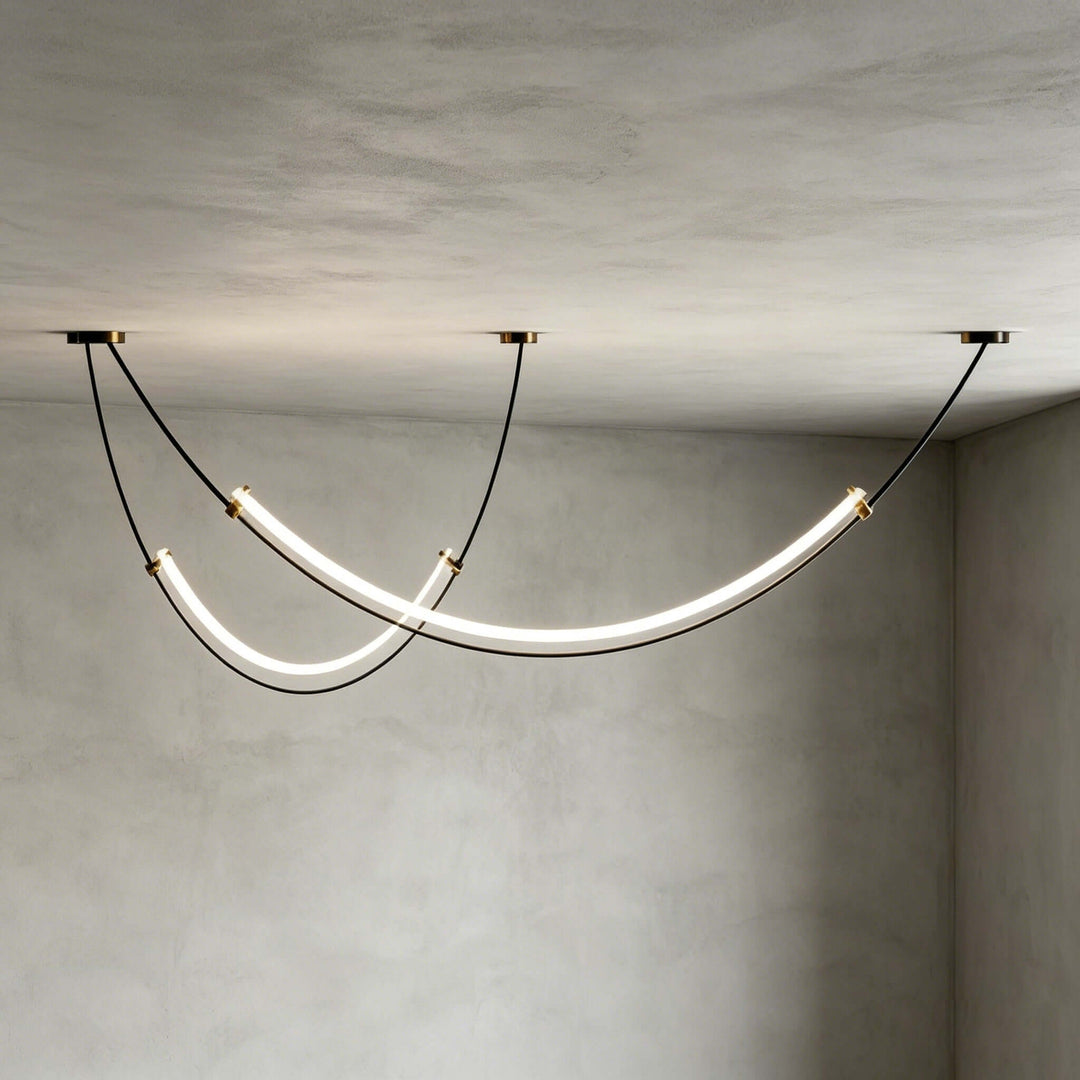 Alvera Linear Chandelier - Contemporary Acrylic Art Decor Light | Vinlighting