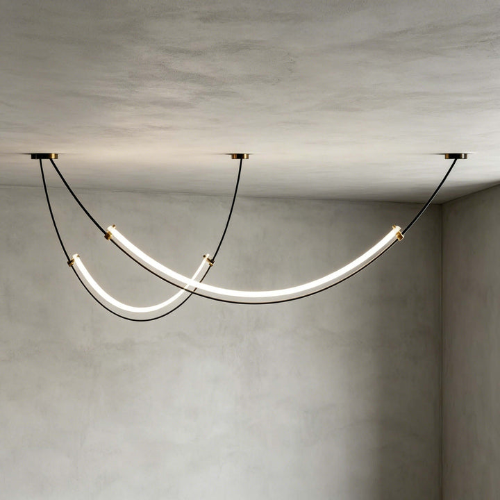 Alvera Linear Chandelier - Contemporary Acrylic Art Decor Light | Vinlighting