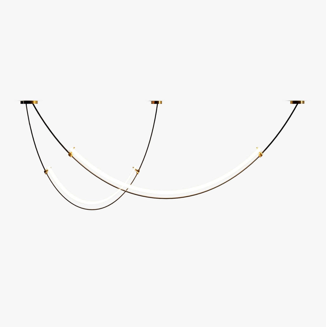 Alvera Linear Chandelier - Contemporary Acrylic Art Decor Light | Vinlighting