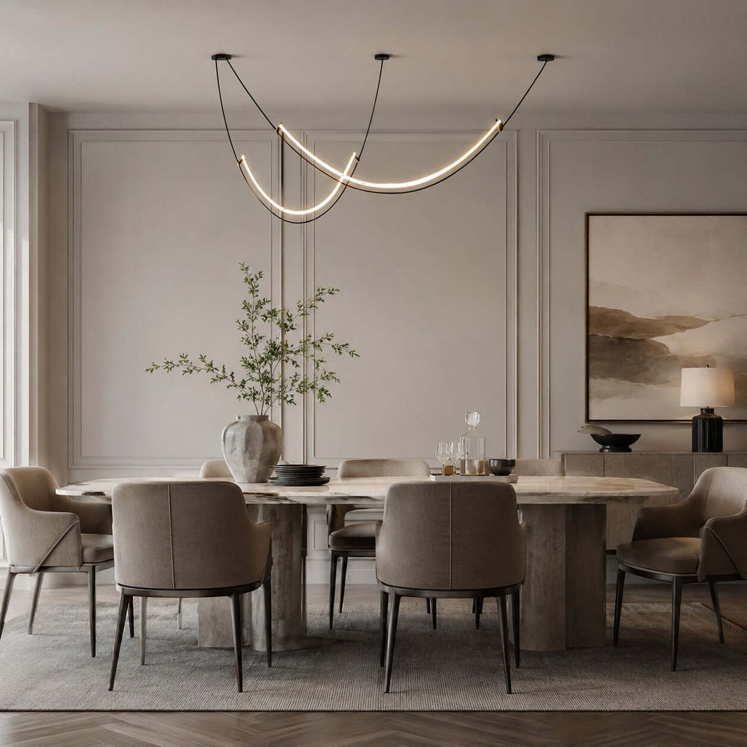 Alvera Linear Chandelier - Contemporary Acrylic Art Decor Light | Vinlighting