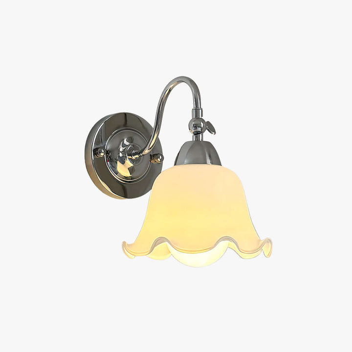 Amarise Wall Light - French Flower Glass for Bedside Room Decor | Vinlighting