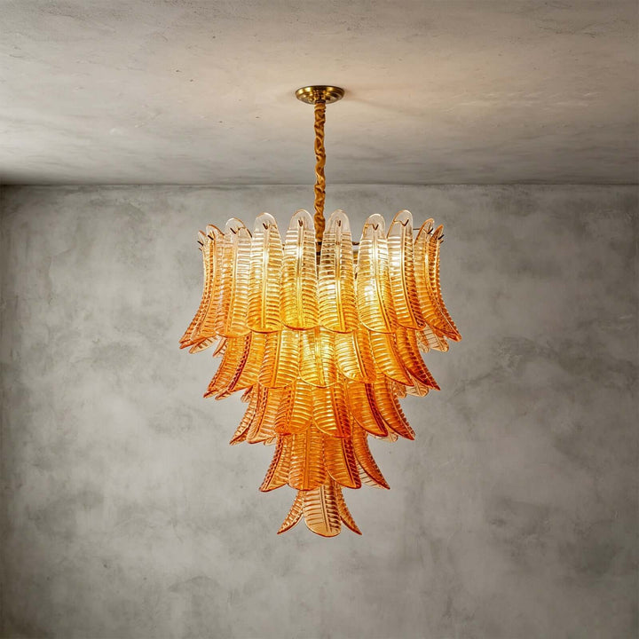 Amber Amvella Chandelier | Amber Murano Glass Dining Room Chandelier