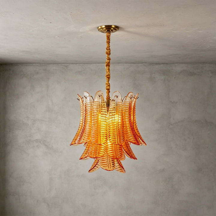 Amber Amvella Chandelier | Amber Murano Glass Dining Room Chandelier