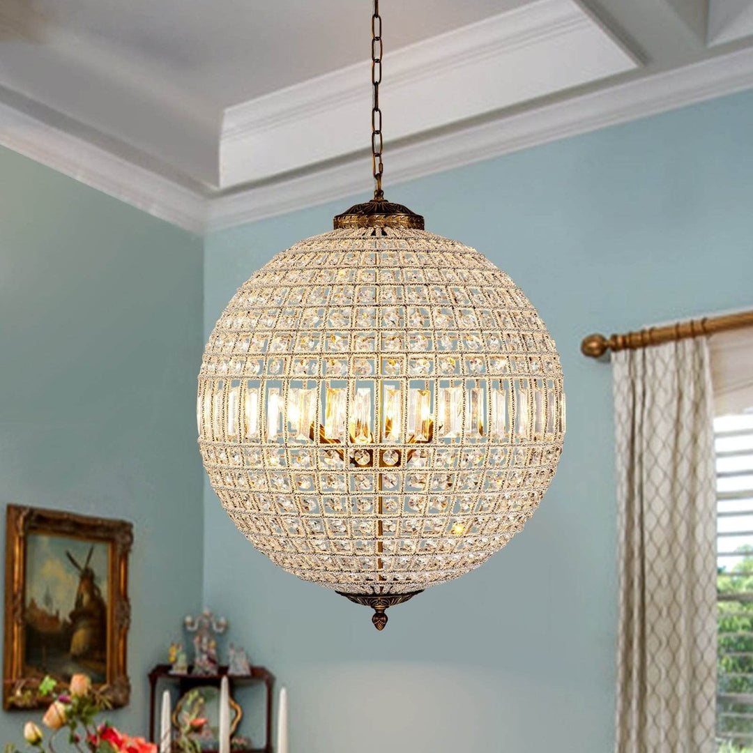 Amora Chandelier – Contemporary Crystal Chandelier for Living Room