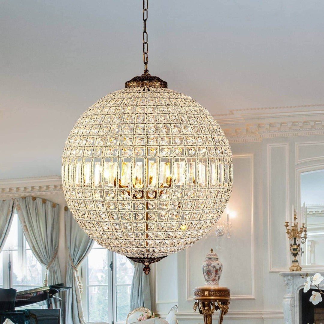 Amora Chandelier – Contemporary Crystal Chandelier for Living Room