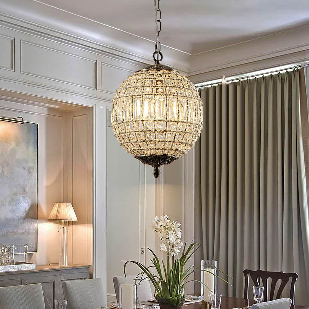 Amora Chandelier – Contemporary Crystal Chandelier for Living Room