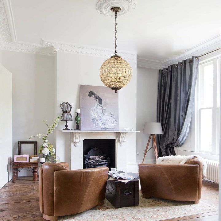 Amora Chandelier – Contemporary Crystal Chandelier for Living Room