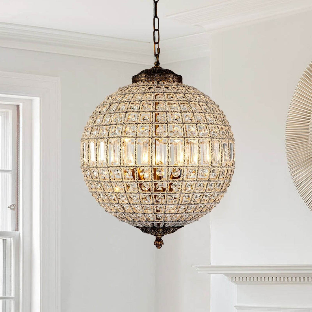 Amora Chandelier – Contemporary Crystal Chandelier for Living Room