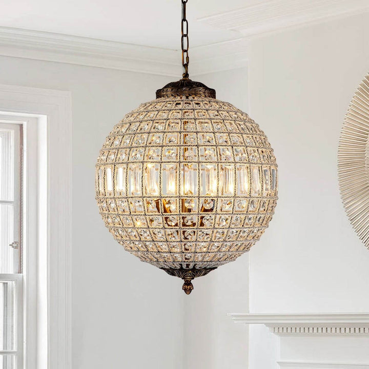 Amora Chandelier – Contemporary Crystal Chandelier for Living Room
