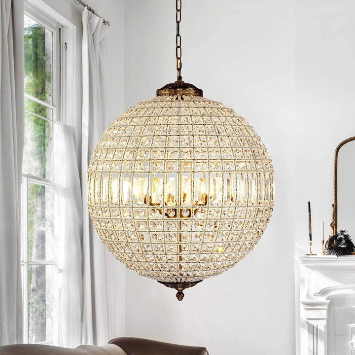 Amora Chandelier – Contemporary Crystal Chandelier for Living Room