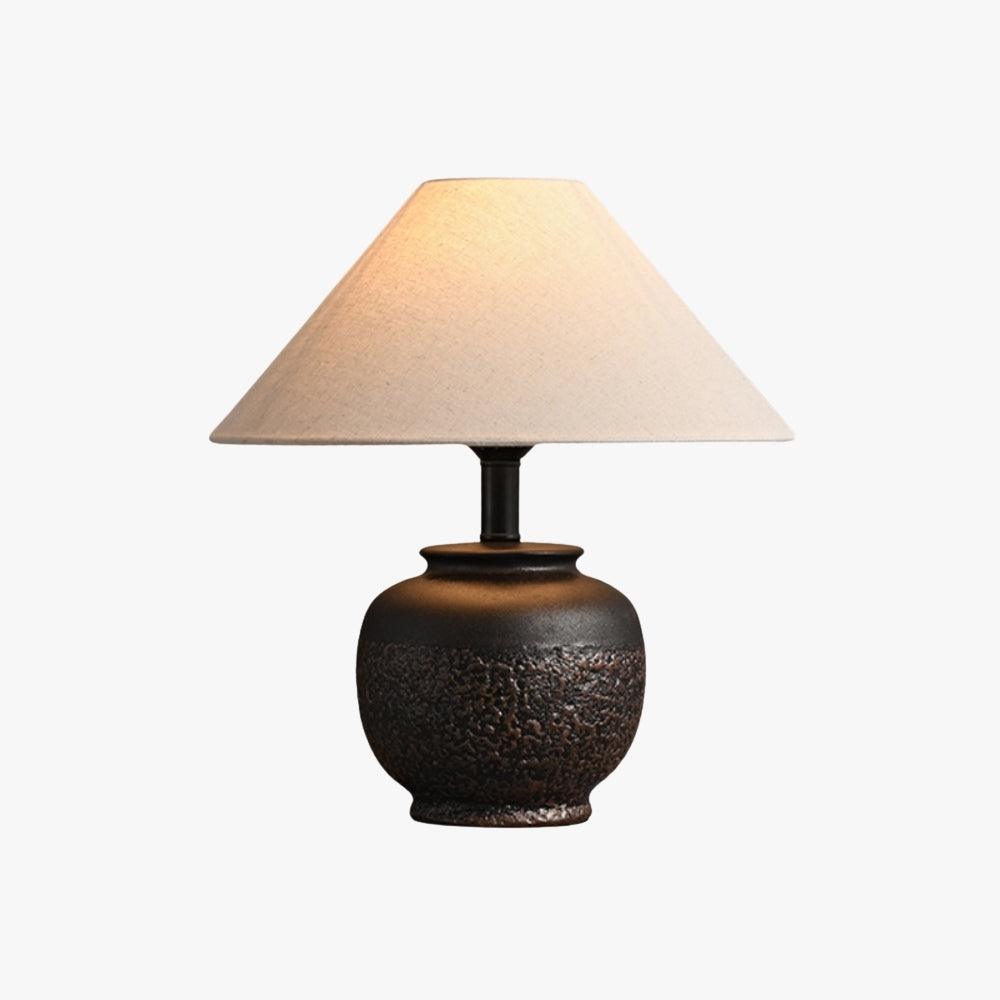 Ancient Ceramic Table Lamp | Mid-Century Vintage Fixture | Vinlighting | Vinlighting