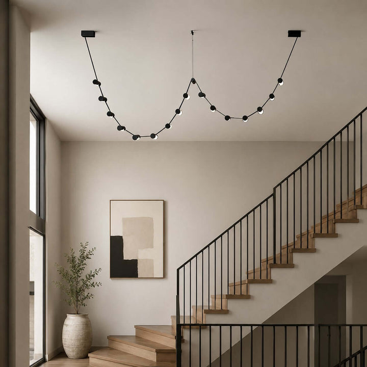 Arclane Chandelier - Modern Leather Art Light for Dining Rooms | Vinlighting