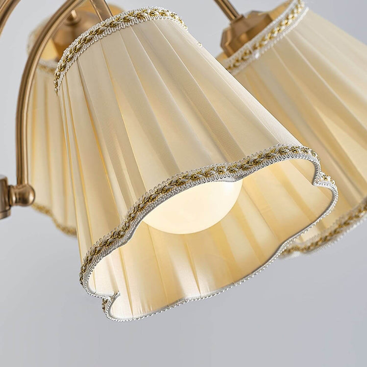 Ardelyn Chandelier – Contemporary Fabric and Wood Bedroom Light
